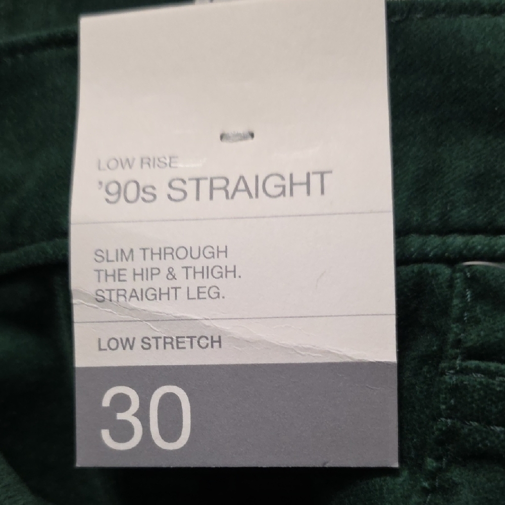 Low Rise Velvet '90s Slim Straight Pants - Picture 9 of 13
